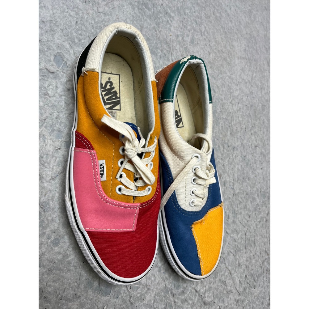 Vans Era Patchwork Multi Color Canvas‎ Suede Sneakers Mens 8.5 Womens 10 721278